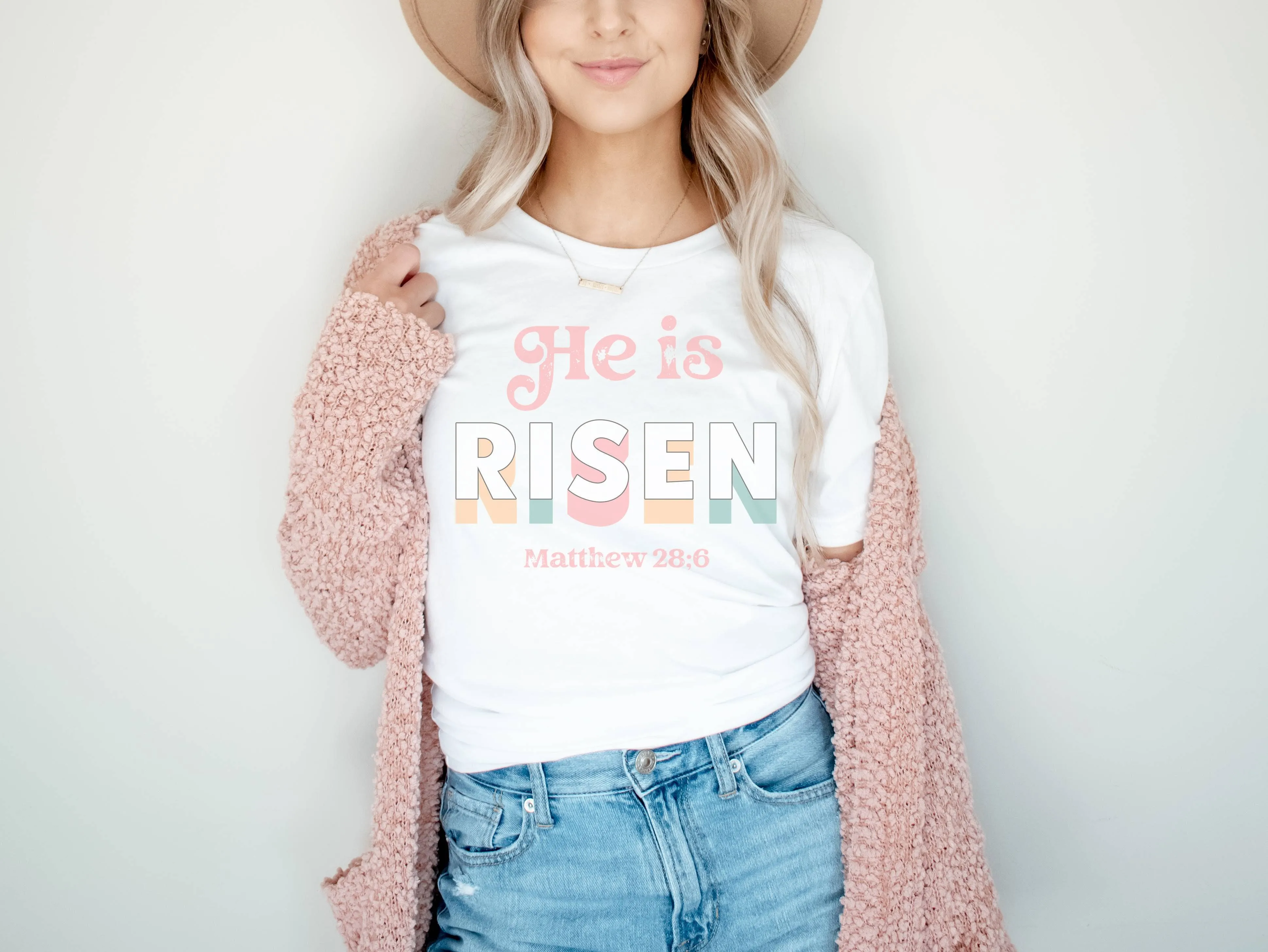 $10 Rack - He is Risen Easter Graphic Tee | Women's Tees Religious Tees