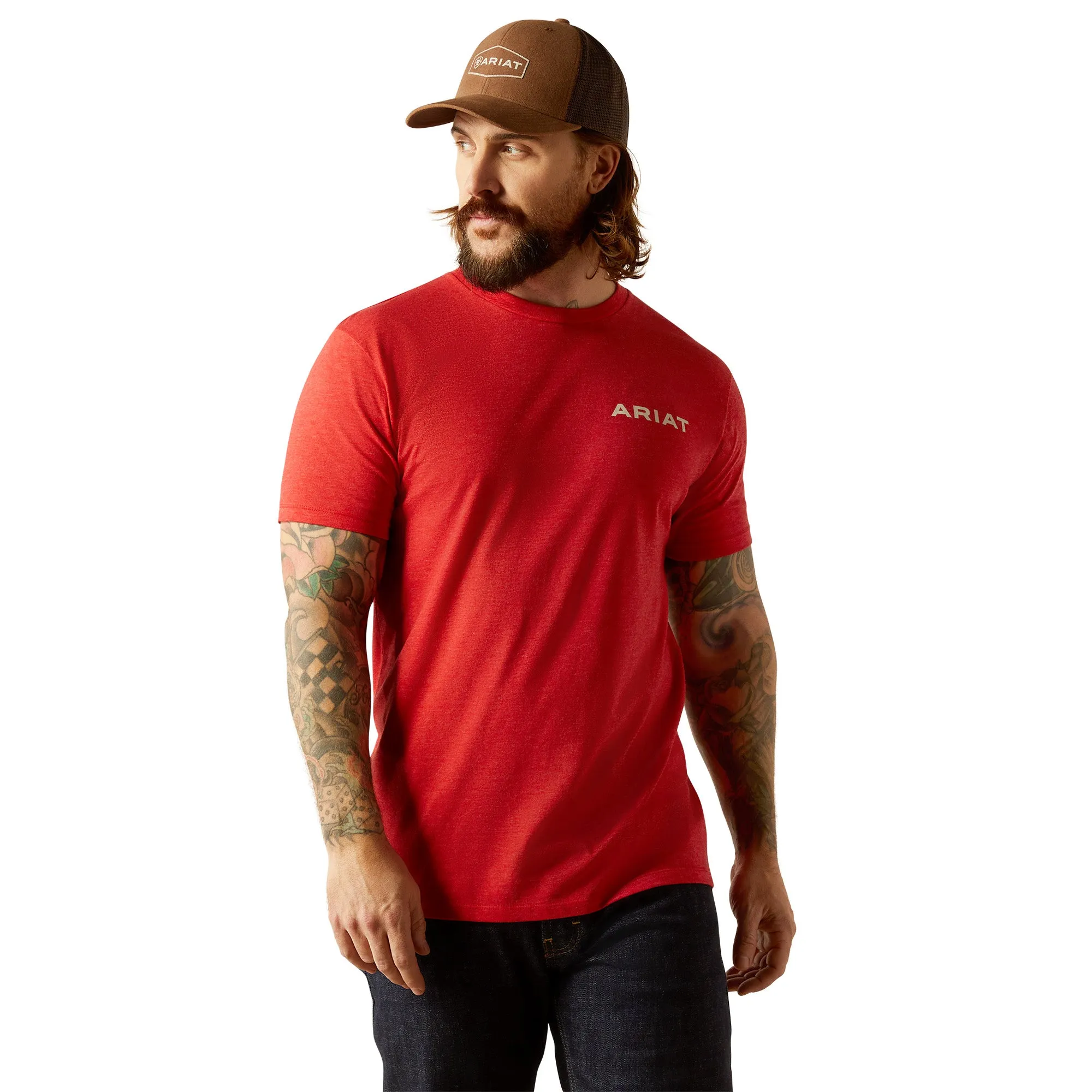 10053991 Ariat Men's Original Flag Scope T-Shirt