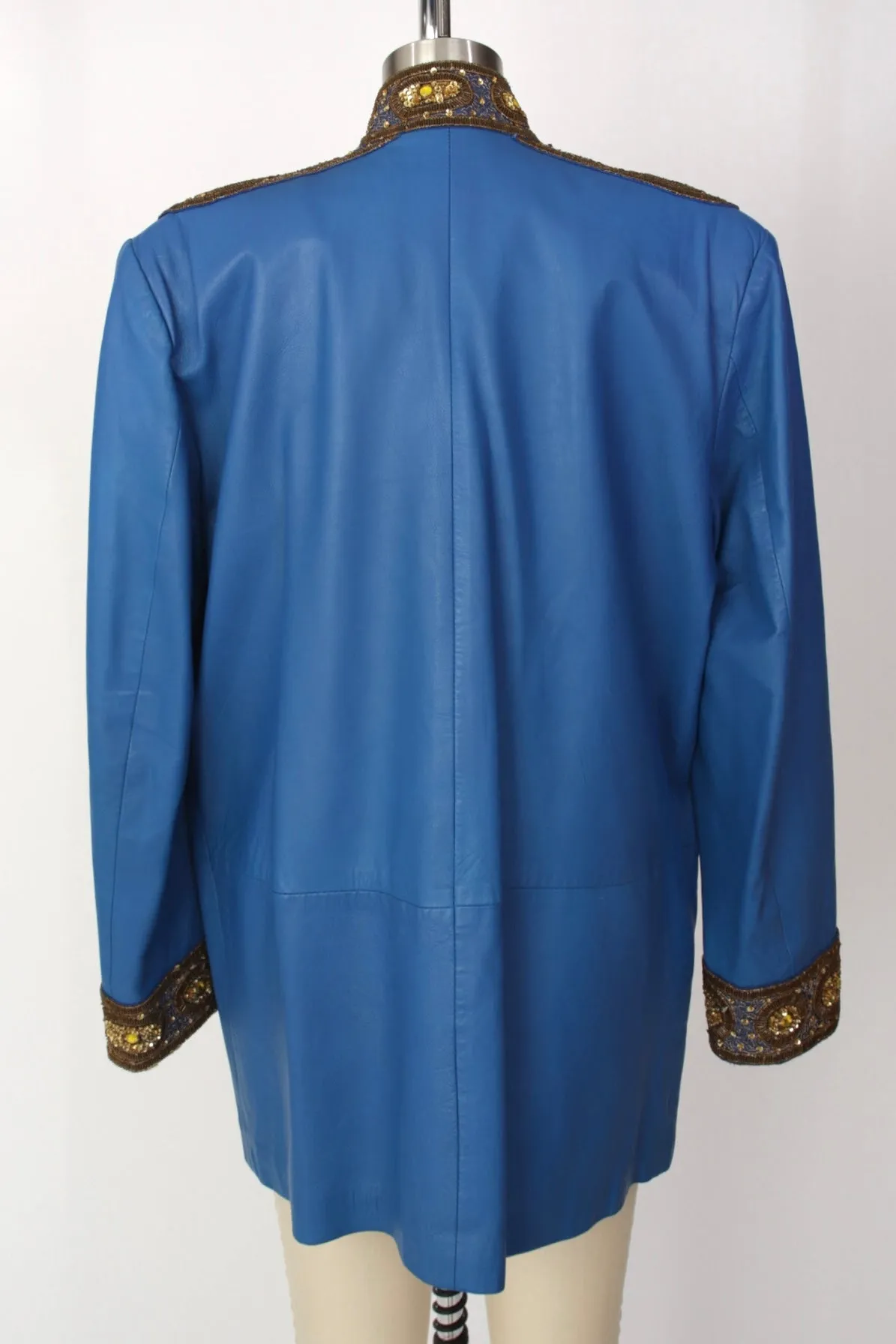 1980s Leather Embellished Jacket