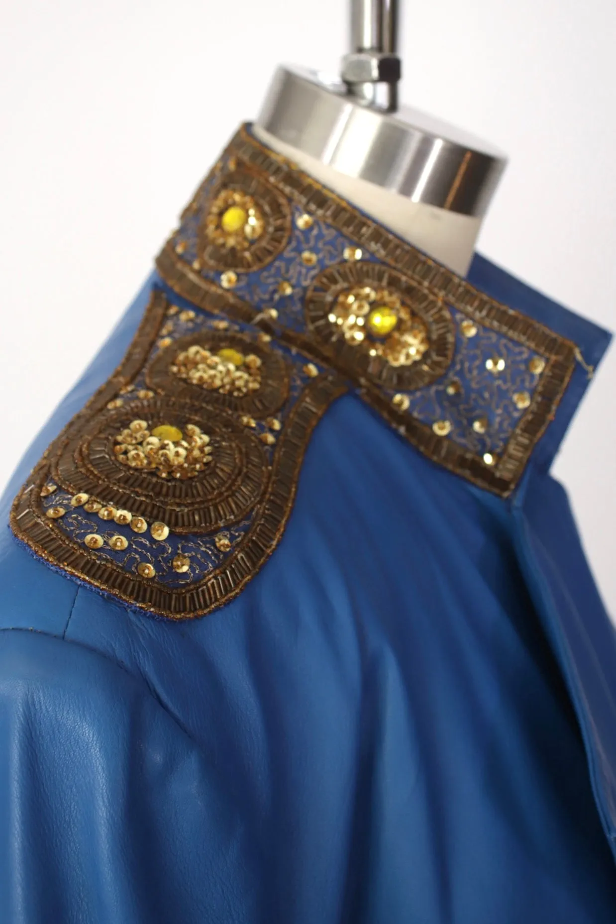 1980s Leather Embellished Jacket