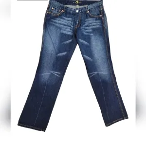 7 For All Mankind Jeans, Dark Wash,  Distressed Look ,100% Cotton
