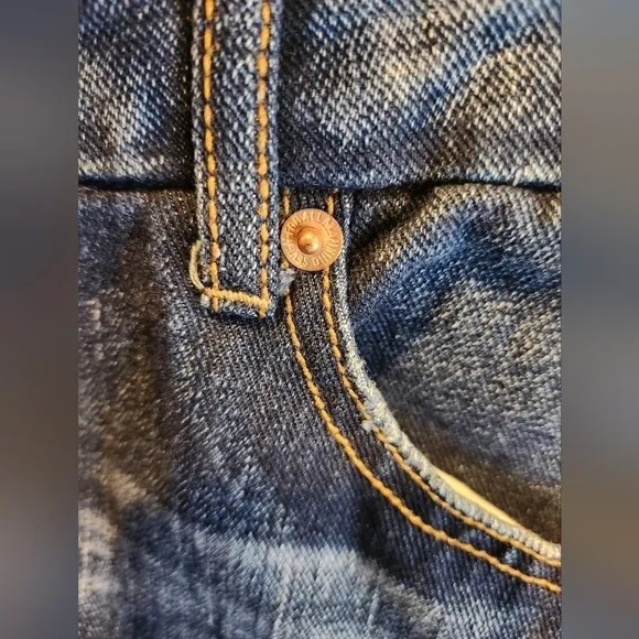 7 For All Mankind Jeans, Dark Wash,  Distressed Look ,100% Cotton