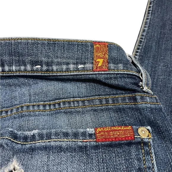 7 For All Mankind Josefina Skinny Boyfriend Jeans Size 27