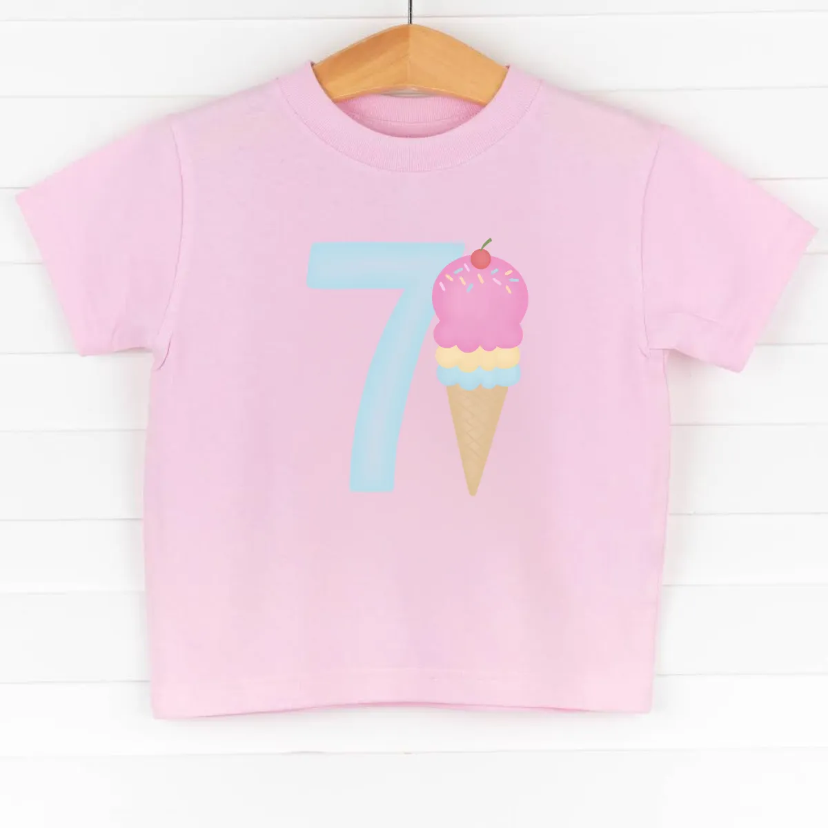 7th Birthday Treat, Girl Graphic Tee