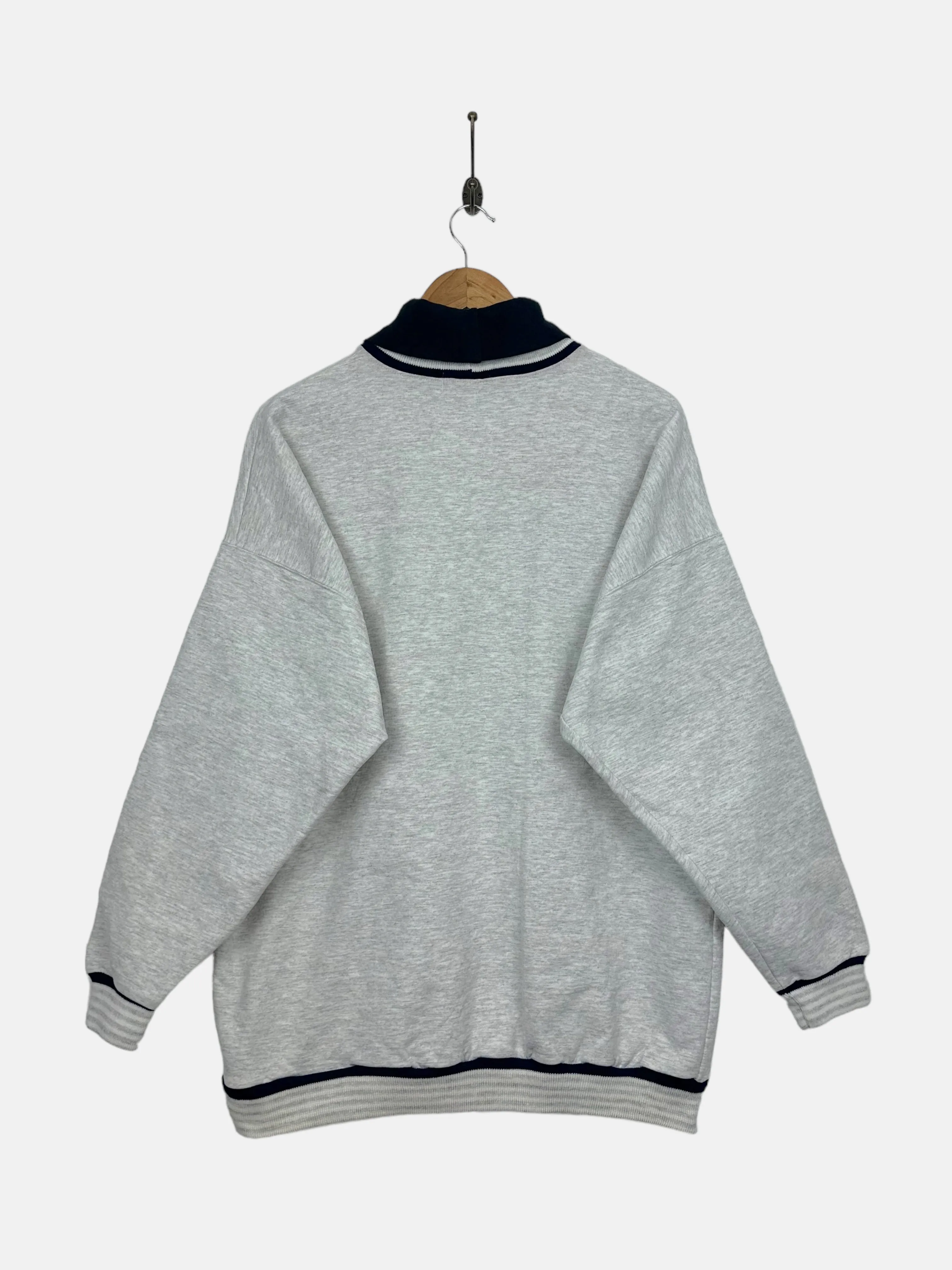 90's Geilenkirchen Flyers Hockey Embroidered Vintage Mock-Neck Sweatshirt Size L