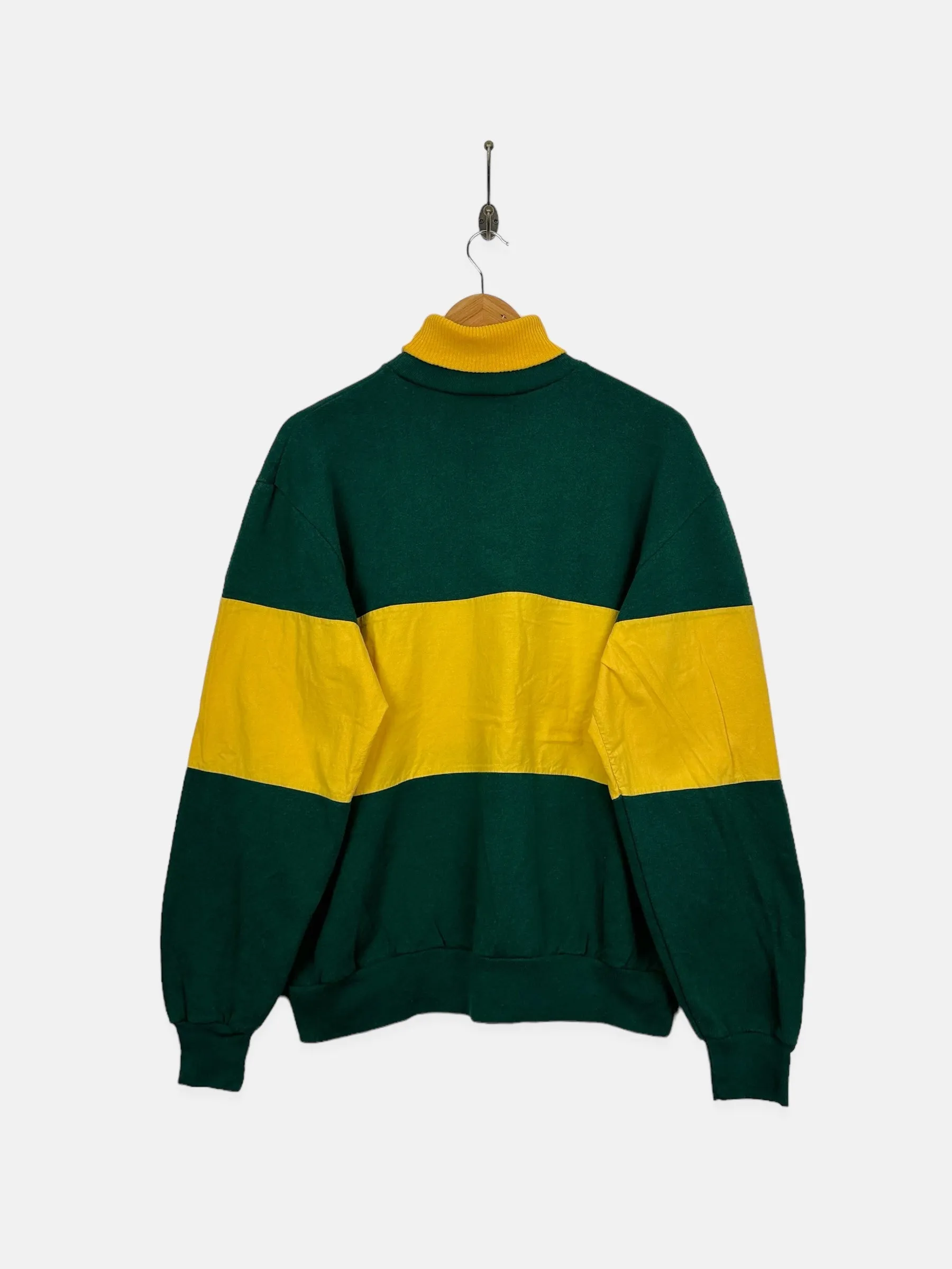 90's Green Bay Packers NFL USA Made Vintage Mock-Neck Sweatshirt Size 10