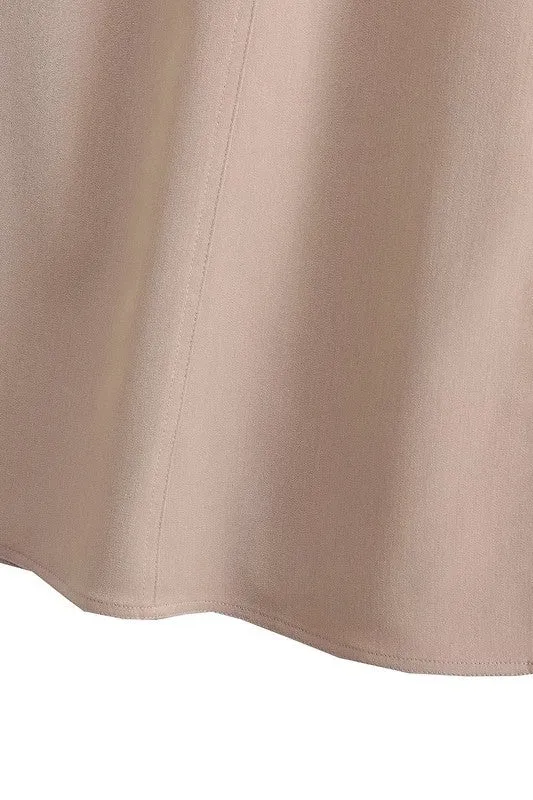 A-Line Midi Wrap Skirt