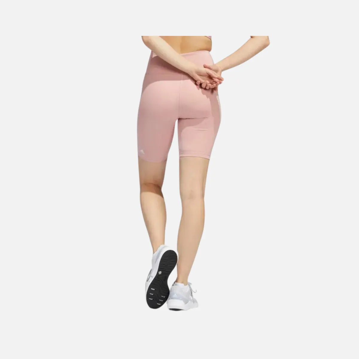 Adidas Optime Training Bike Short Leggings -Wonder Mauve Mel