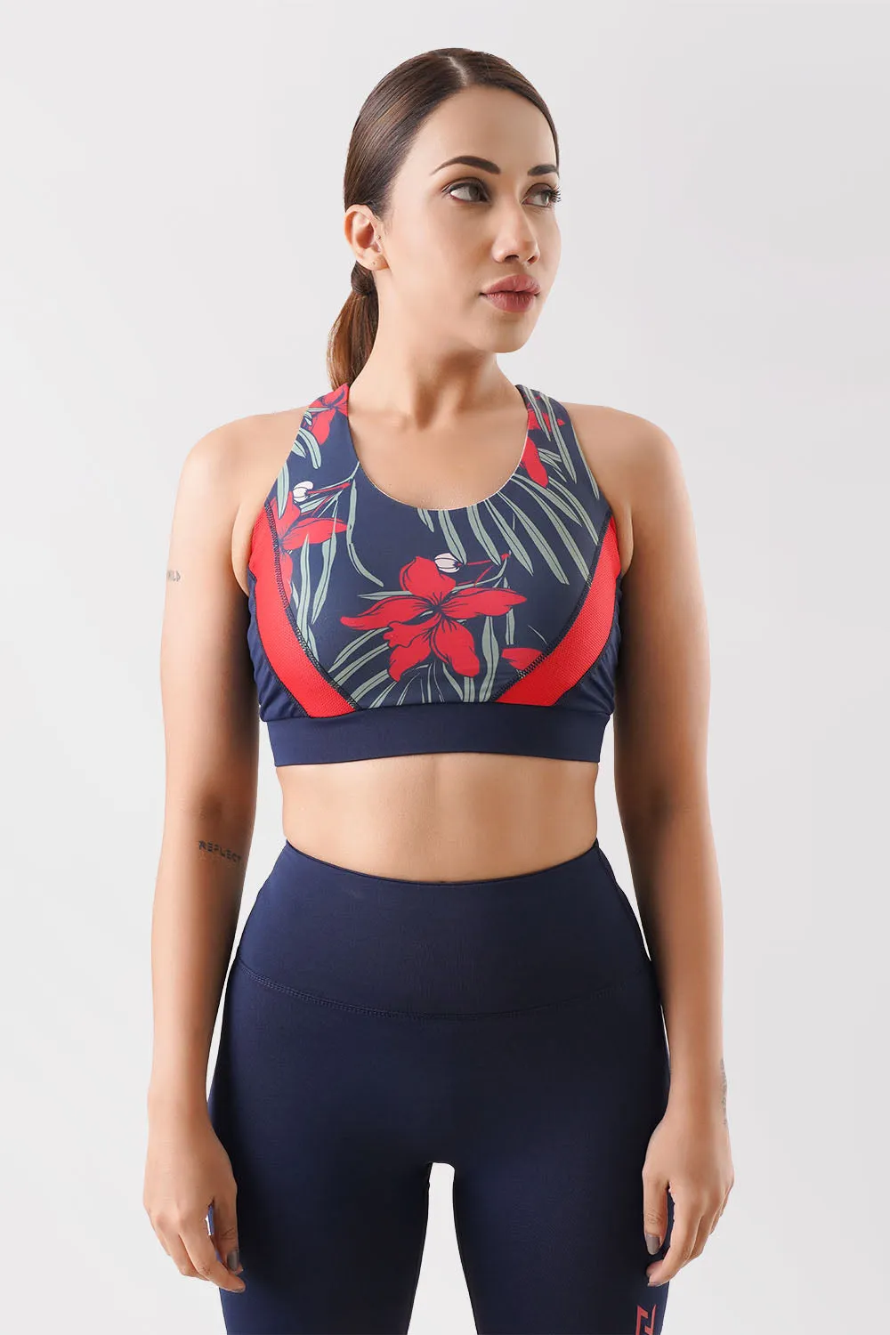 Aero Dry Bloom Cross Back Sports Bra