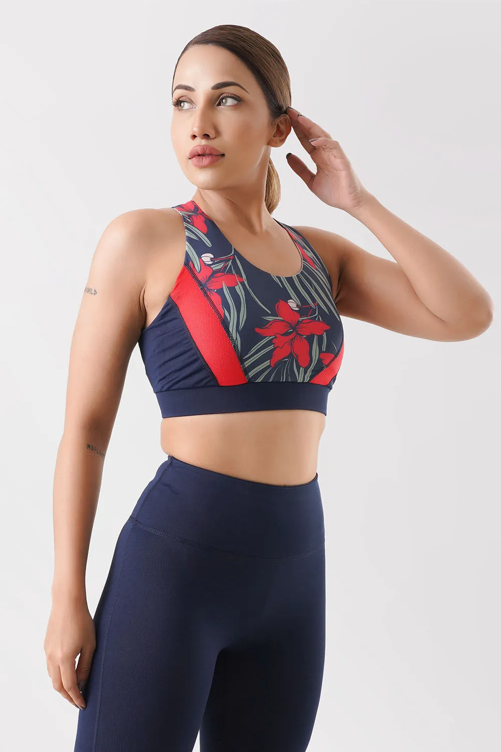 Aero Dry Bloom Cross Back Sports Bra