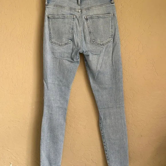 Agolde Light Blue Distressed Jeans Sophie size 26