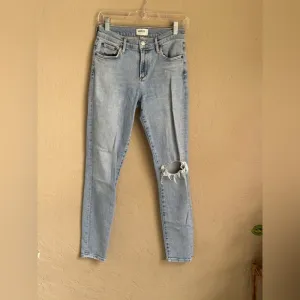 Agolde Light Blue Distressed Jeans Sophie size 26