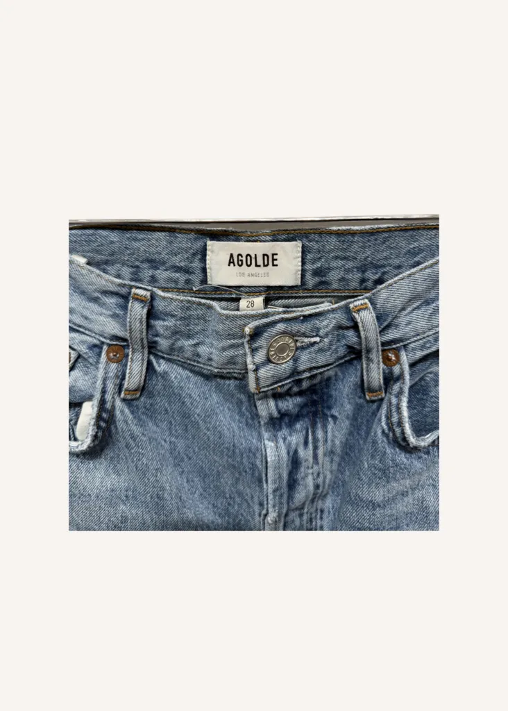 Agolde Riley High Rise Crop Jeans