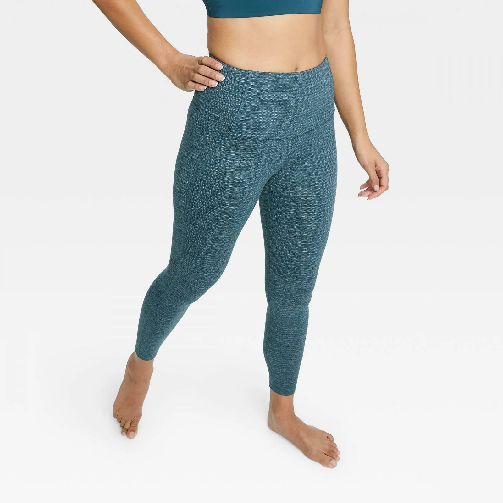 All In Motion Women's Contour Power Waist High Waisted Textured Leggings