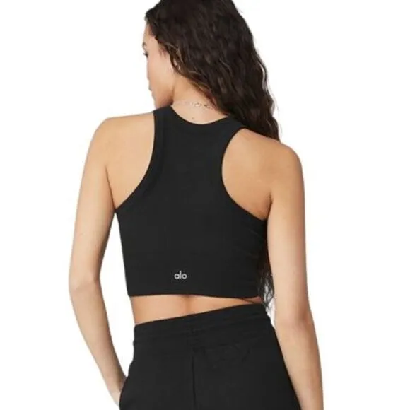 Alo Yoga Black Athletic Sports Bra