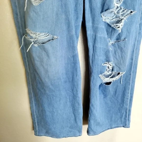 american eagle low rise distressed skater jeans sz 16