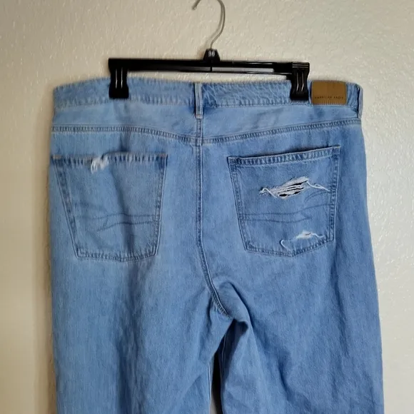 american eagle low rise distressed skater jeans sz 16