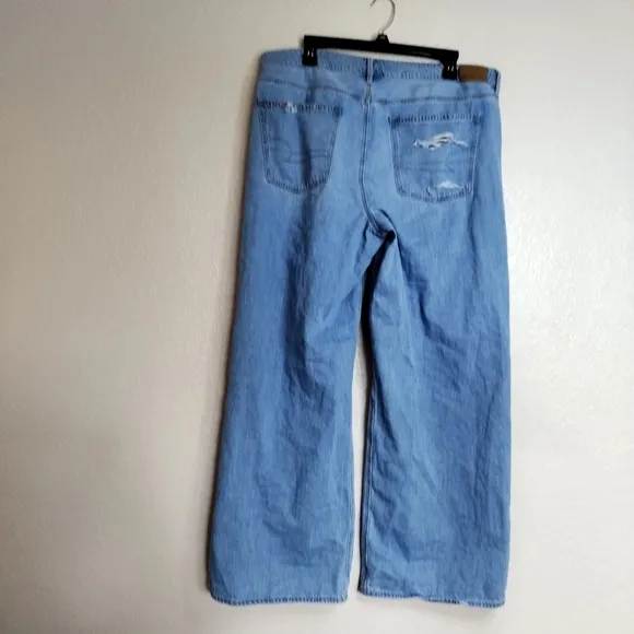 american eagle low rise distressed skater jeans sz 16