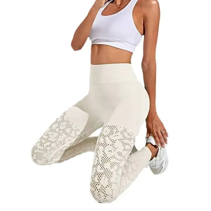 Amour High-Waist Seamless Laser-Cut Scrunch Leggings