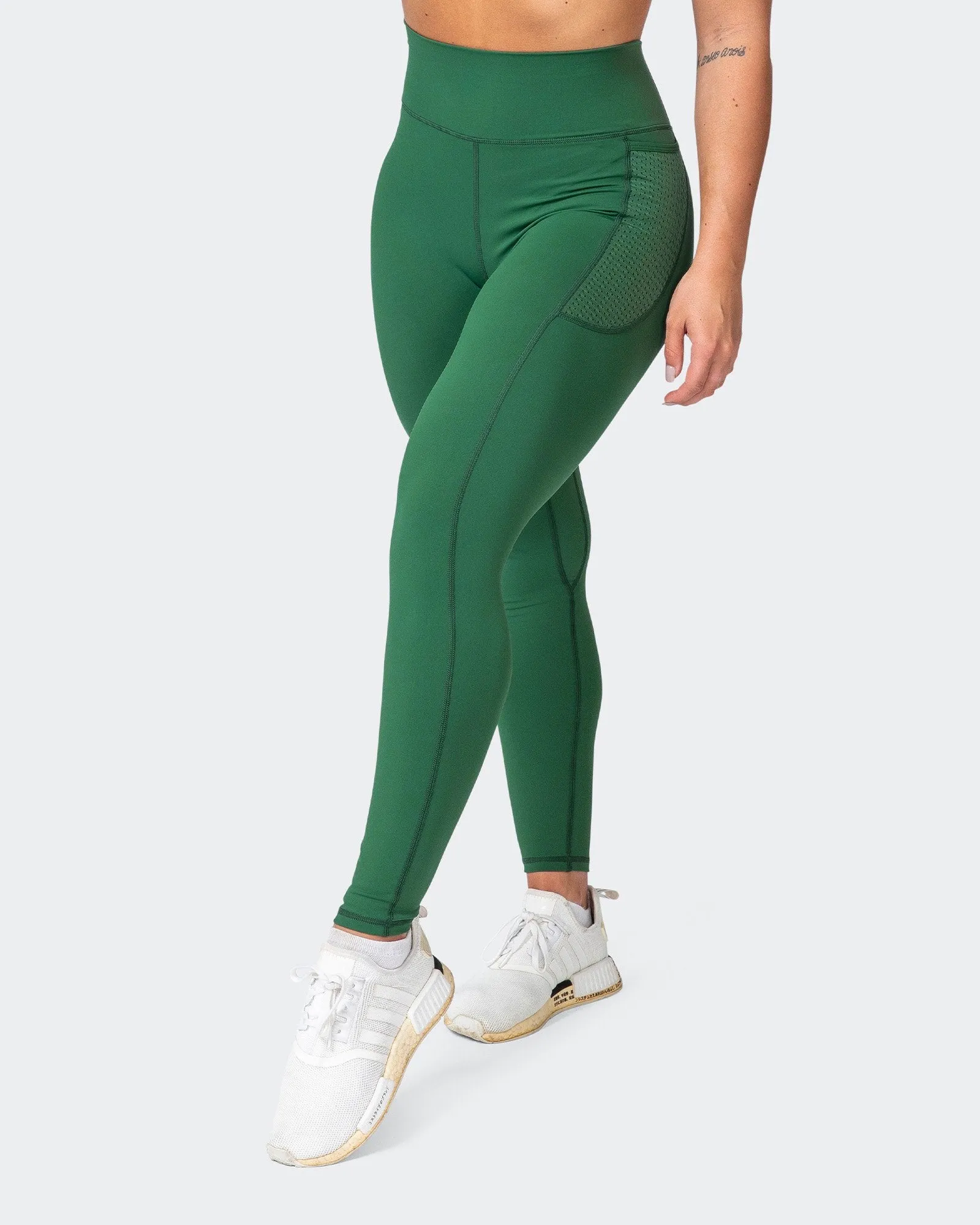 AMRAP Ankle Length Leggings - Fir Green
