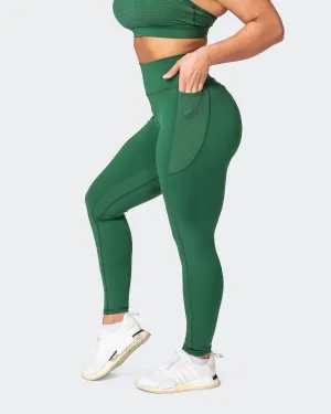 AMRAP Ankle Length Leggings - Fir Green