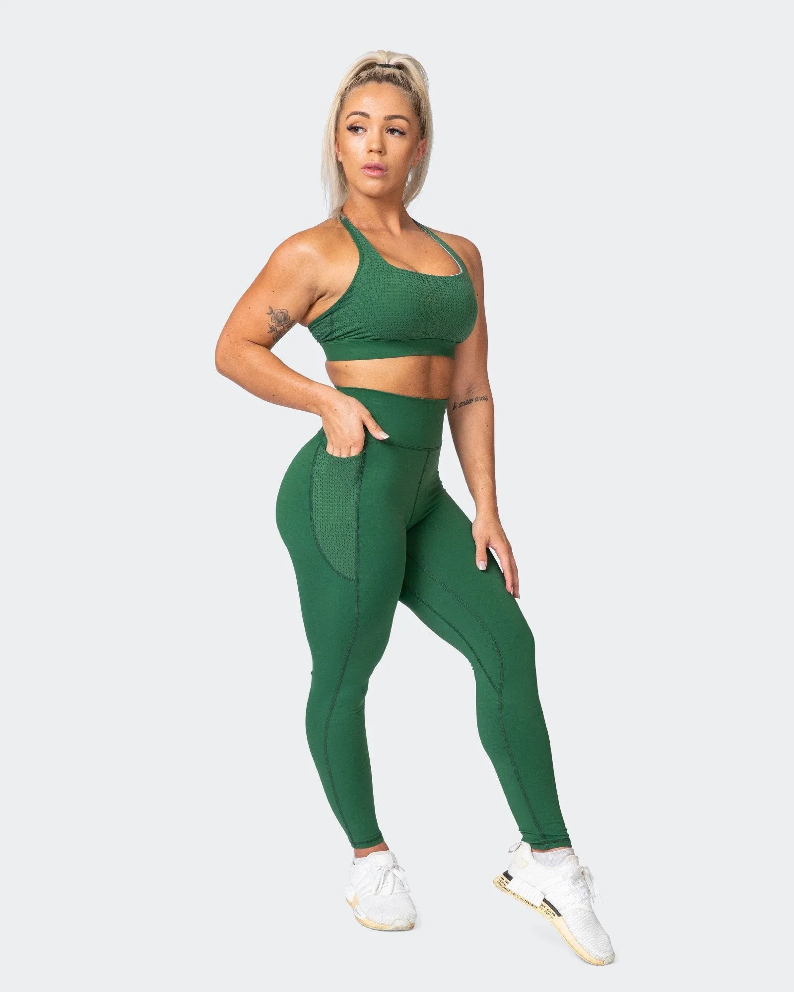 AMRAP Ankle Length Leggings - Fir Green