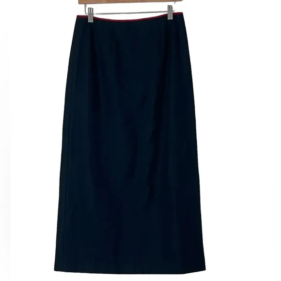 Ann Taylor | Vintage 90’s Y2K wool/cashmere blend wrap high waist midi s…