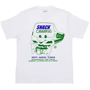 AUDIO / VIDEO TEE - WHITE/GREEN