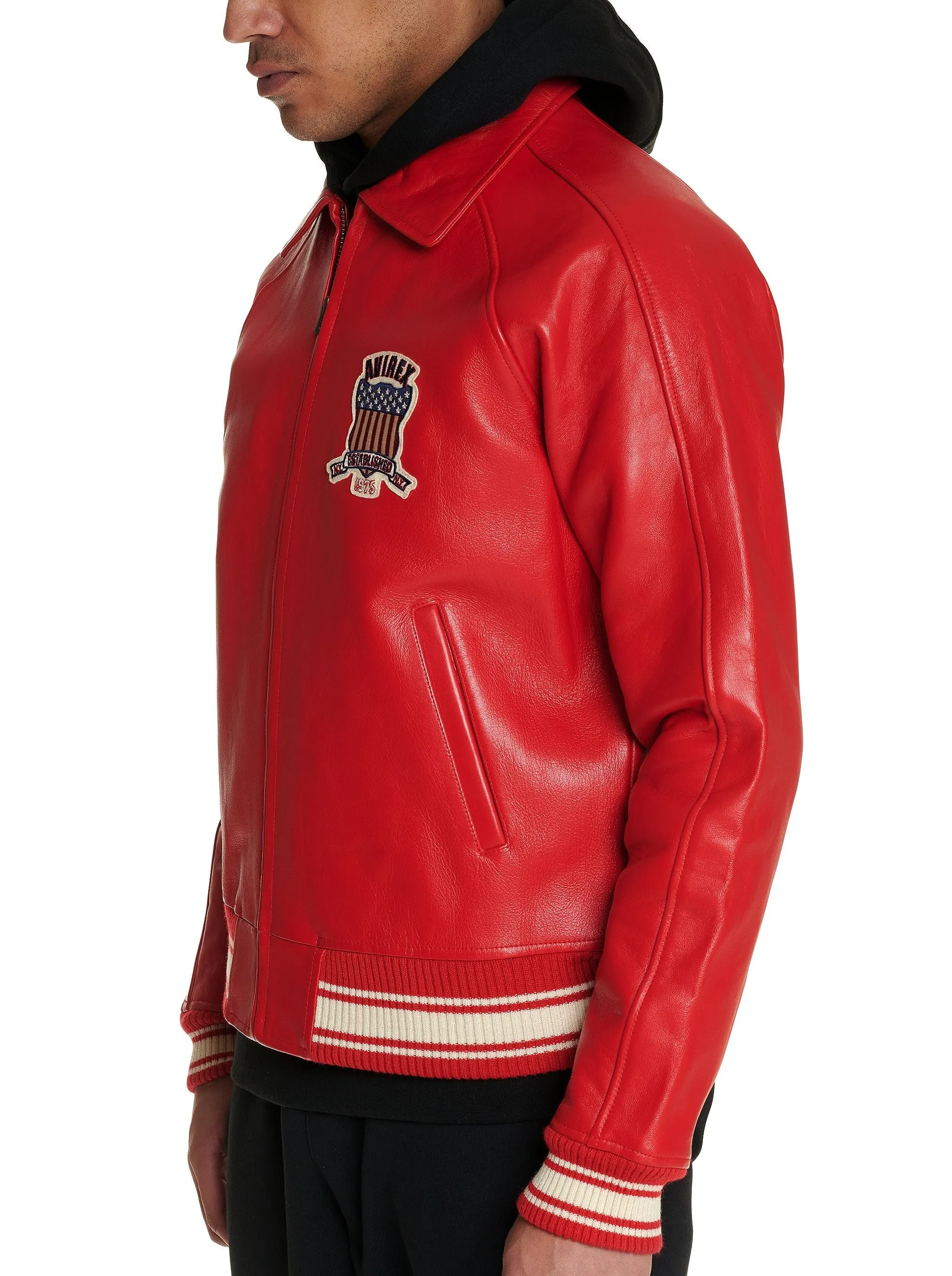 Avirex icon jacket (salvage red)