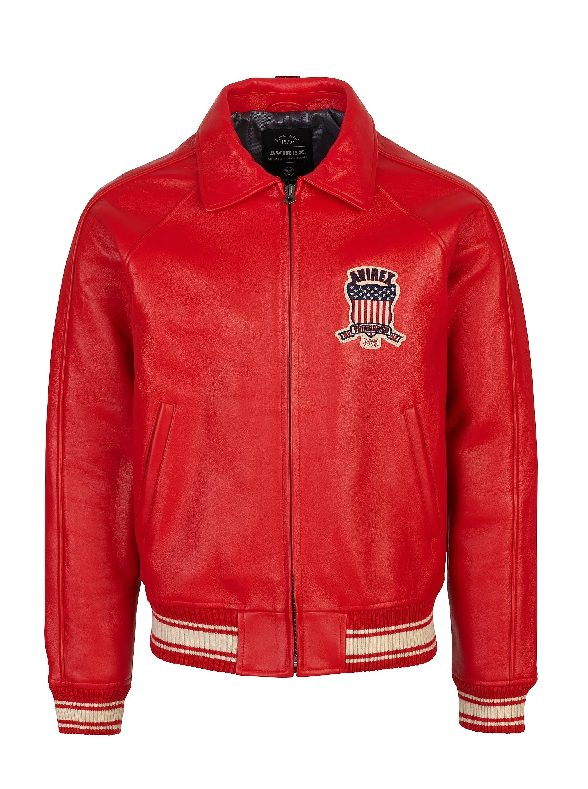 Avirex icon jacket (salvage red)