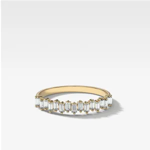 Baby Baguette Diamond Wedding Band