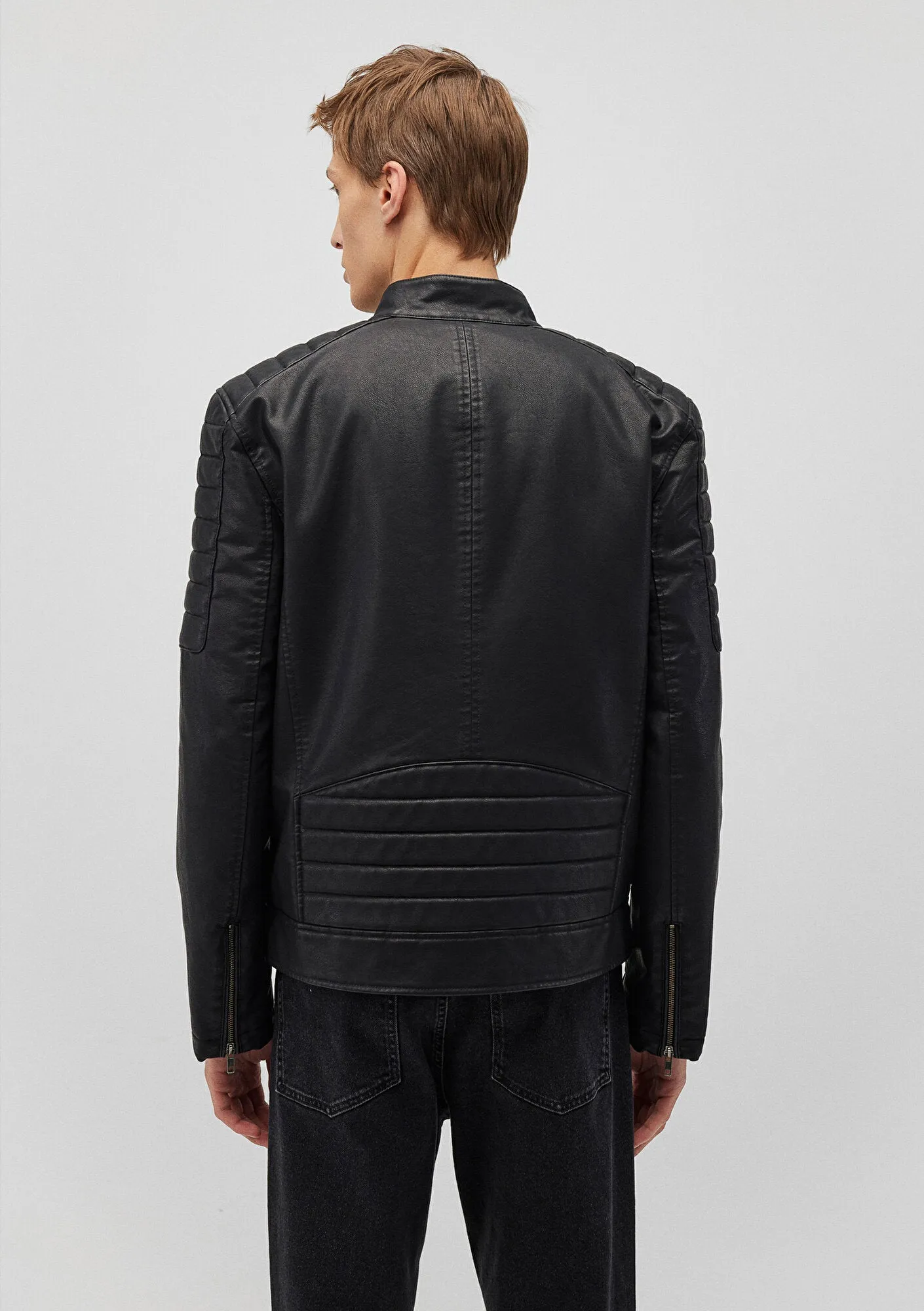 Black Faux Leather Jacket
