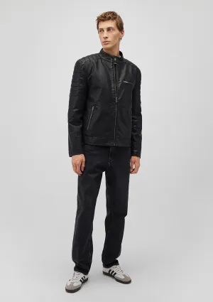 Black Faux Leather Jacket
