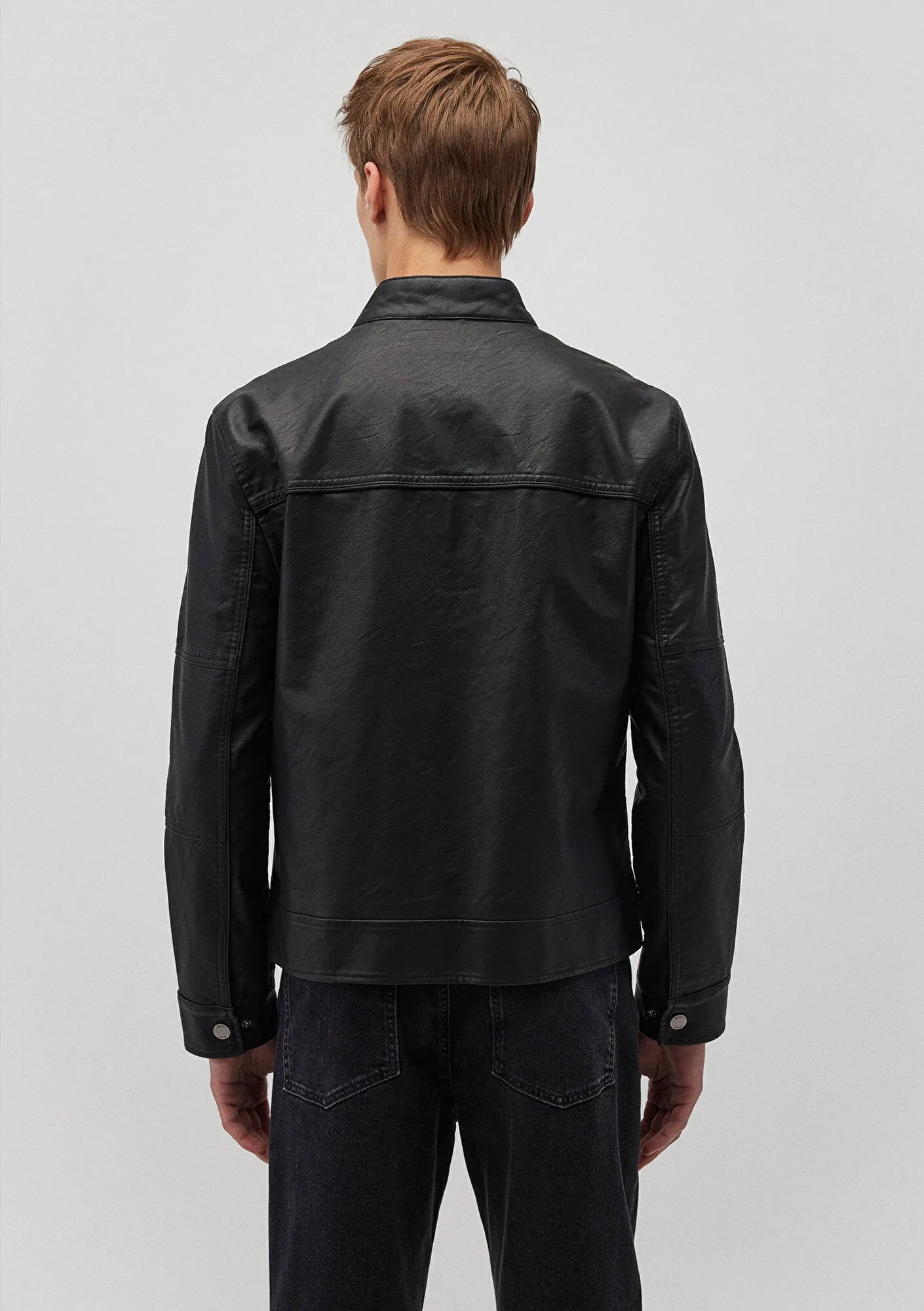Black Faux Leather Jacket