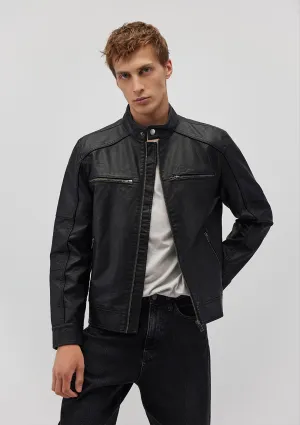 Black Faux Leather Jacket