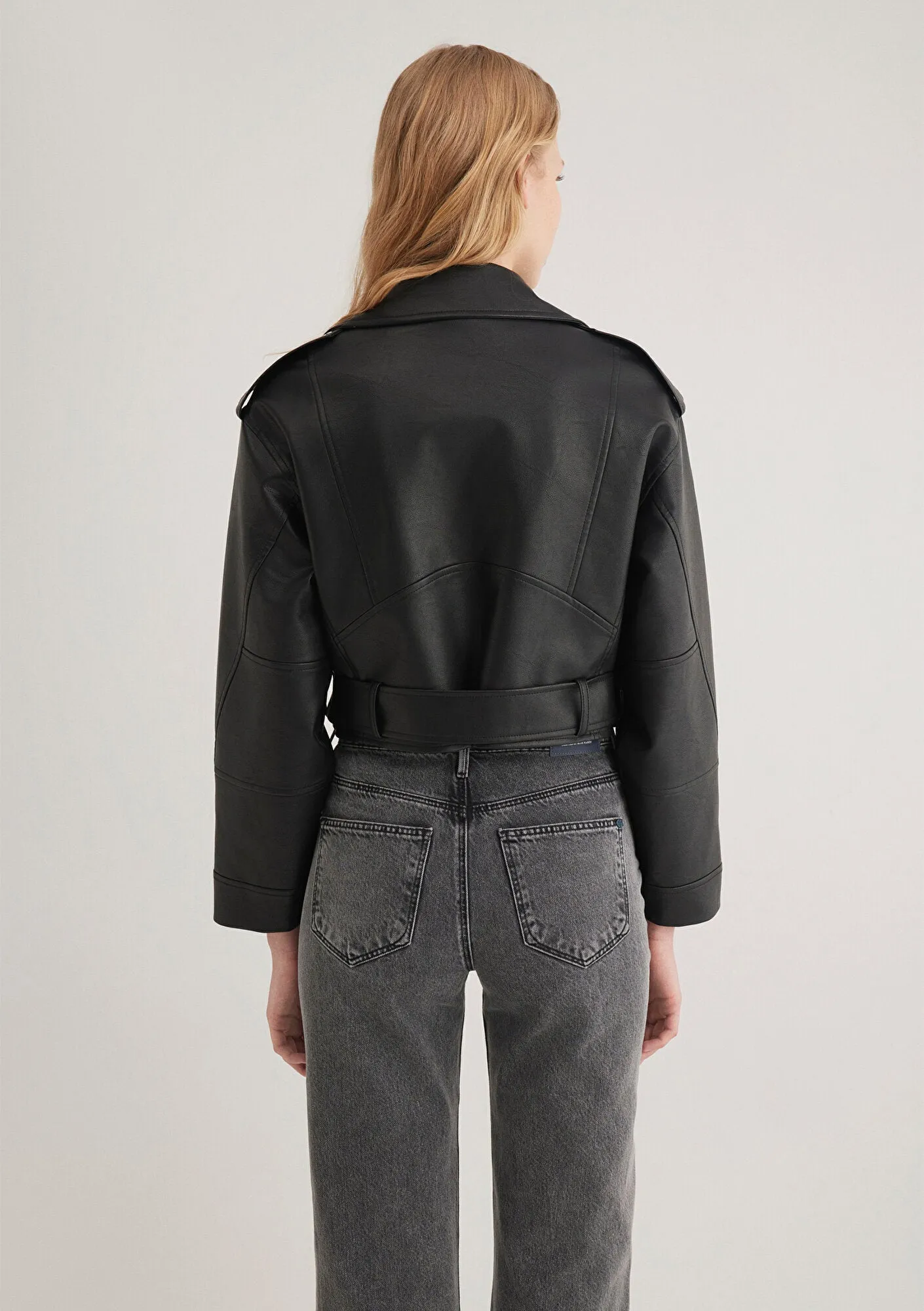 Black Faux Leather Jacket
