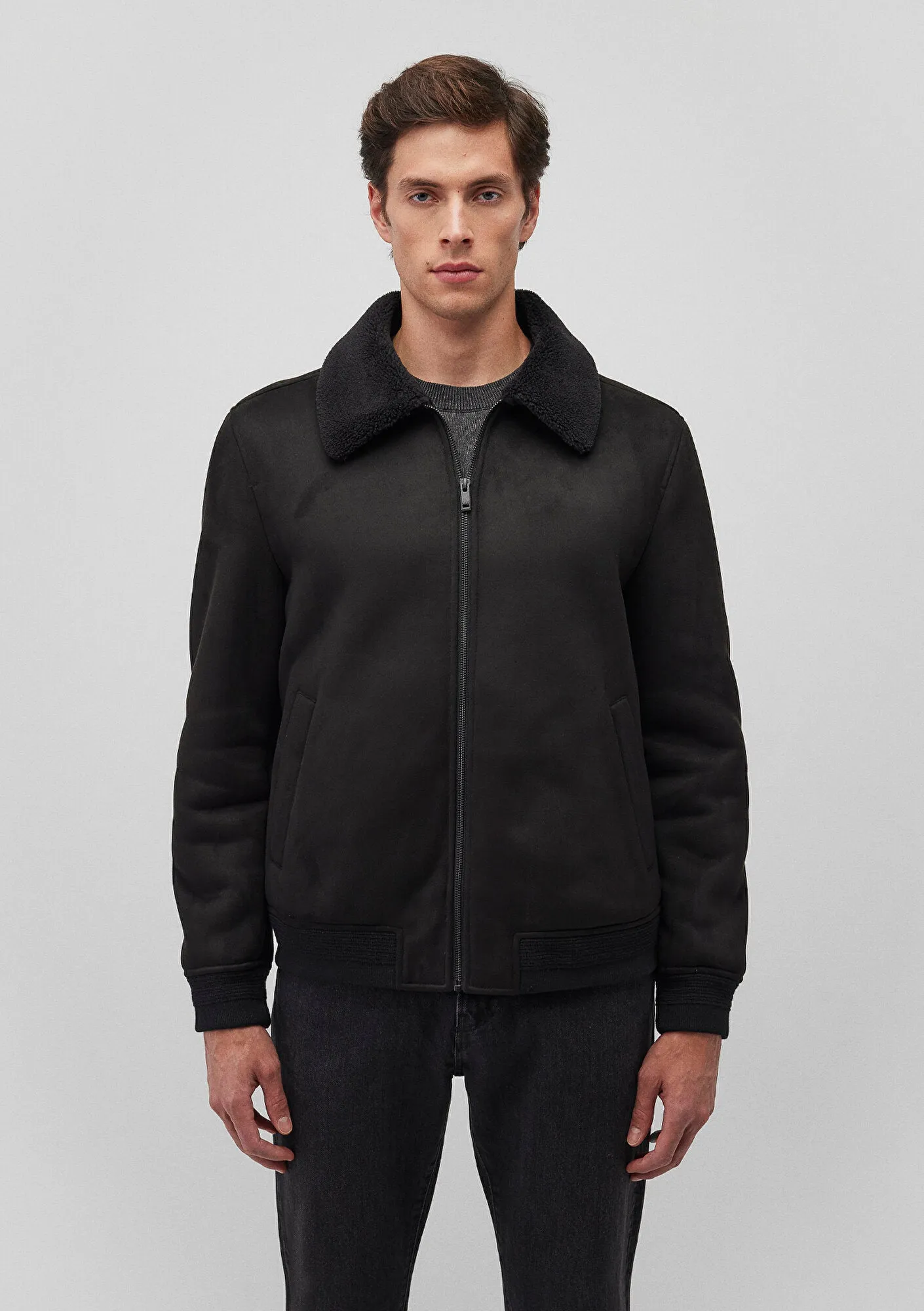 Black Faux Leather Jacket