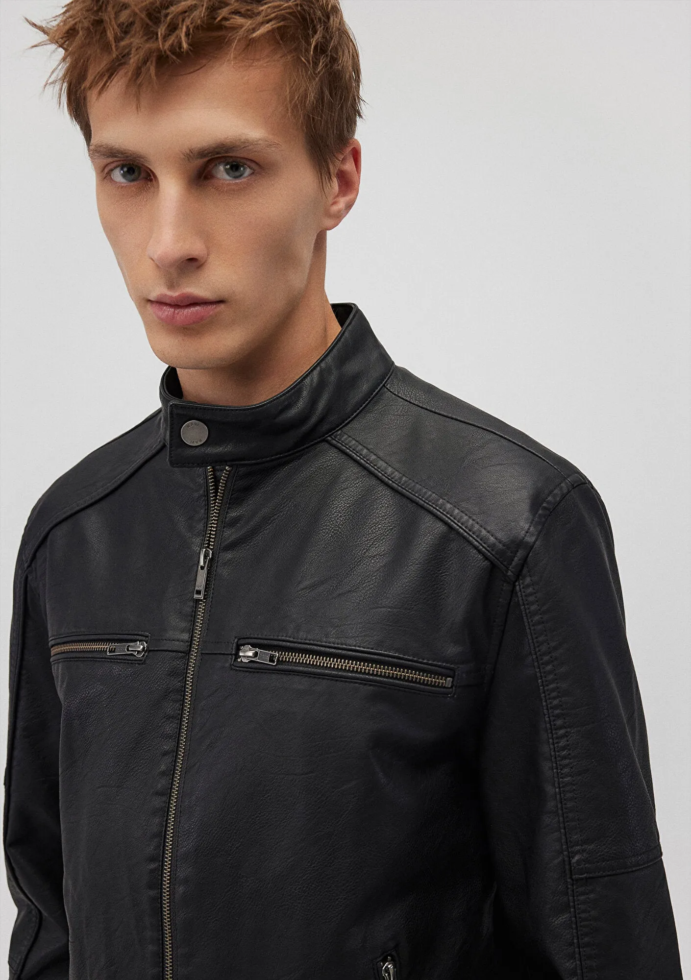 Black Faux Leather Jacket