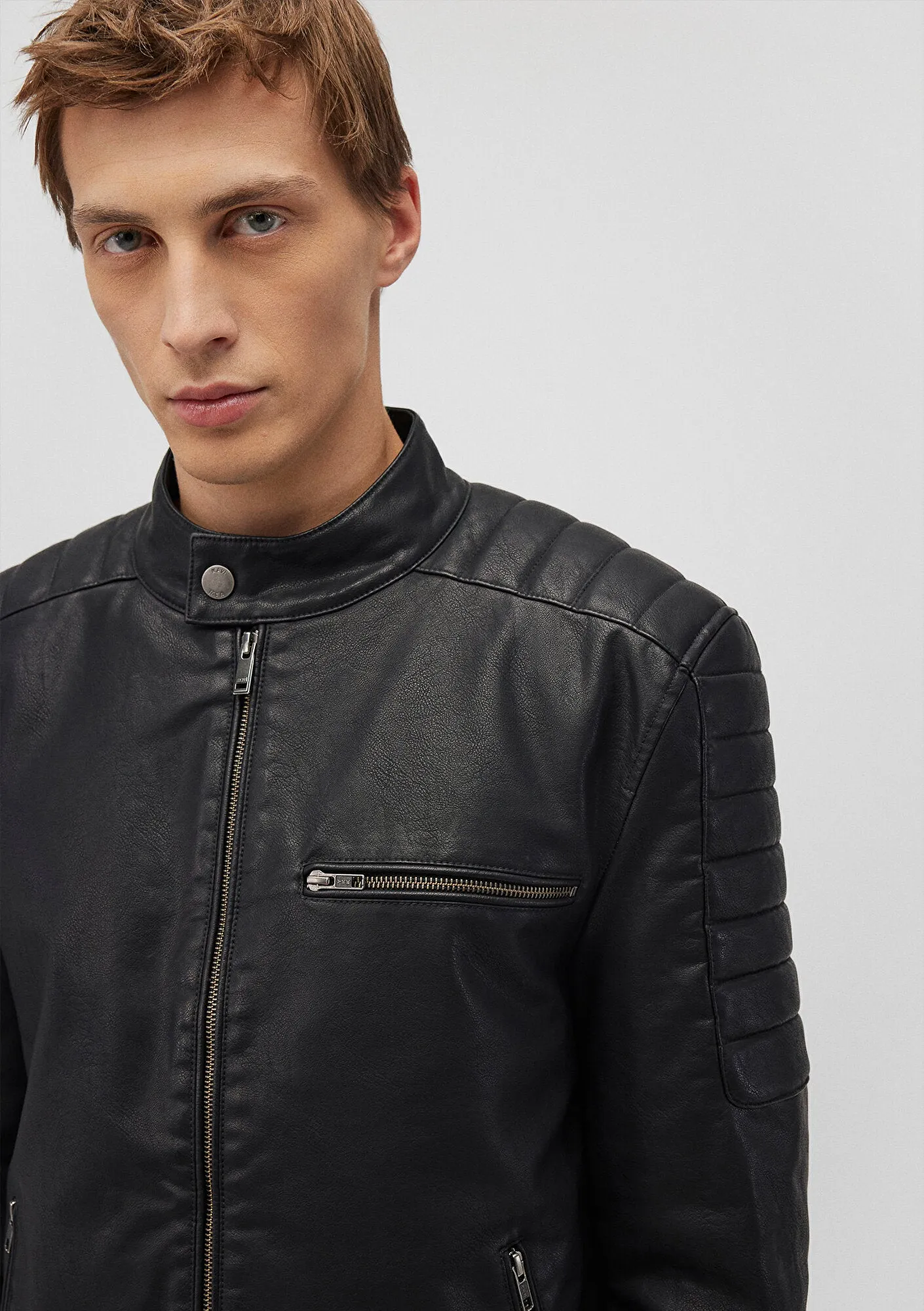 Black Faux Leather Jacket