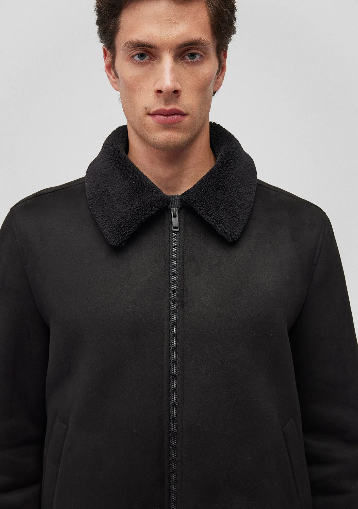 Black Faux Leather Jacket