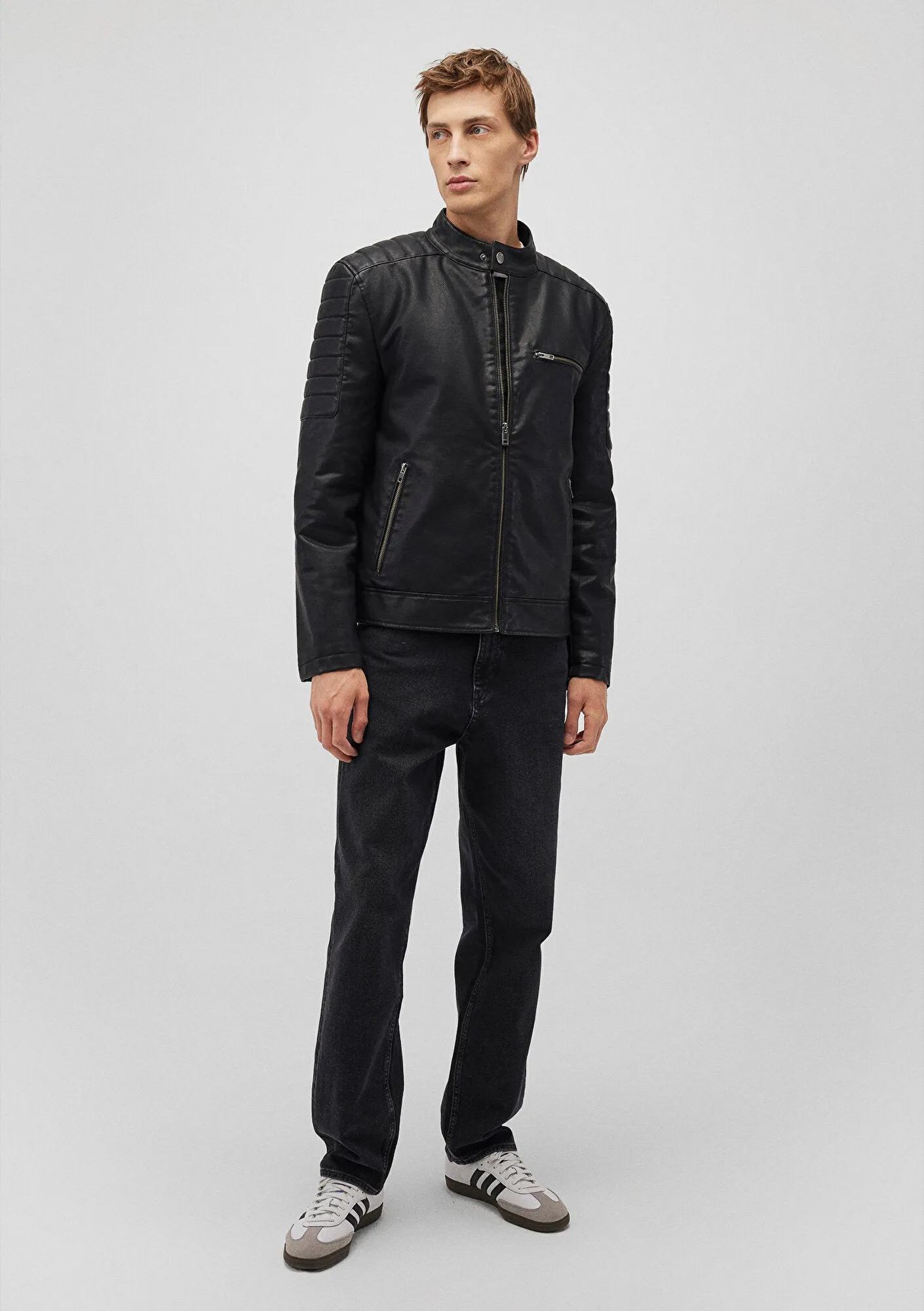 Black Faux Leather Jacket