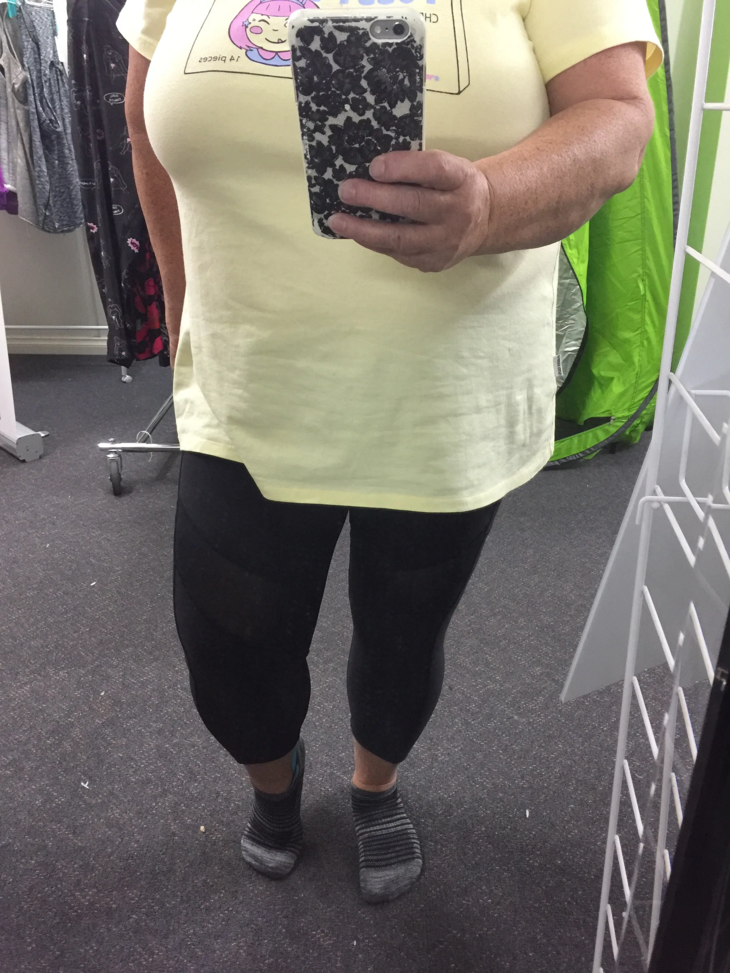 Black Thigh Mesh Leggings