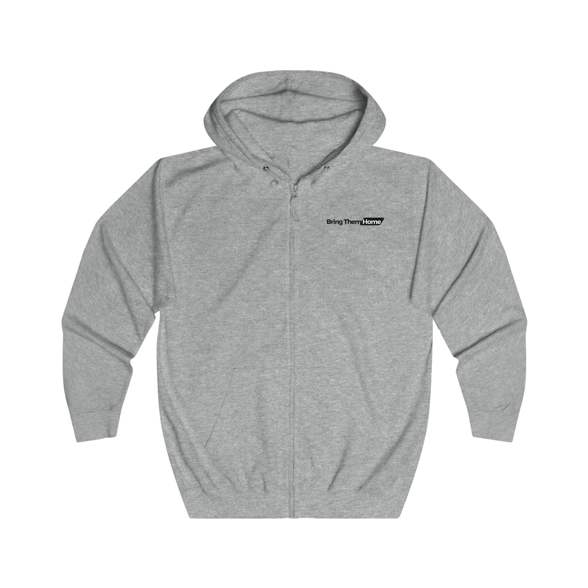 Bring Them Home Black Logo Unisex Full Zip Hoodie