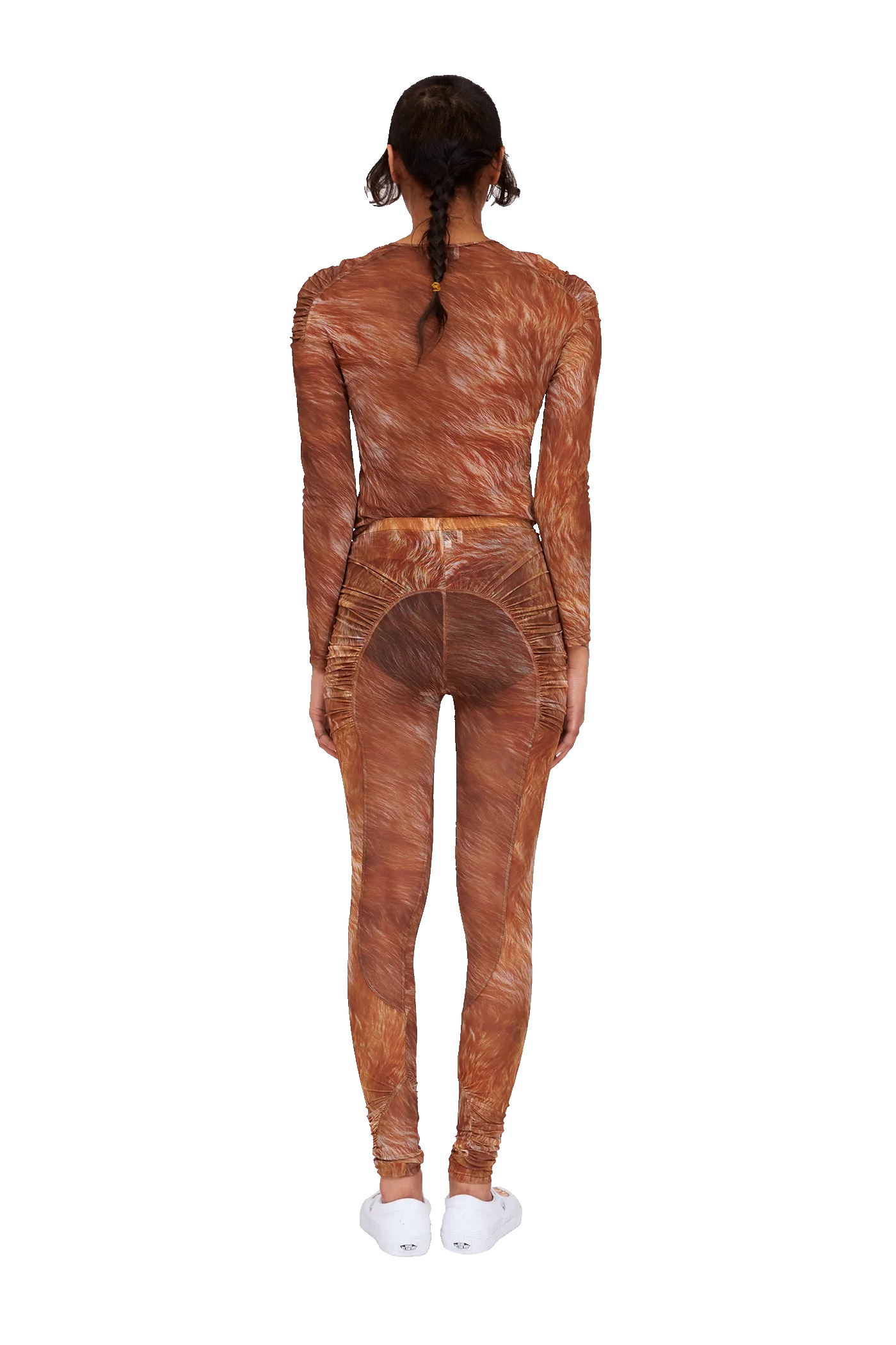 BROWN FUR PURR LEGGING
