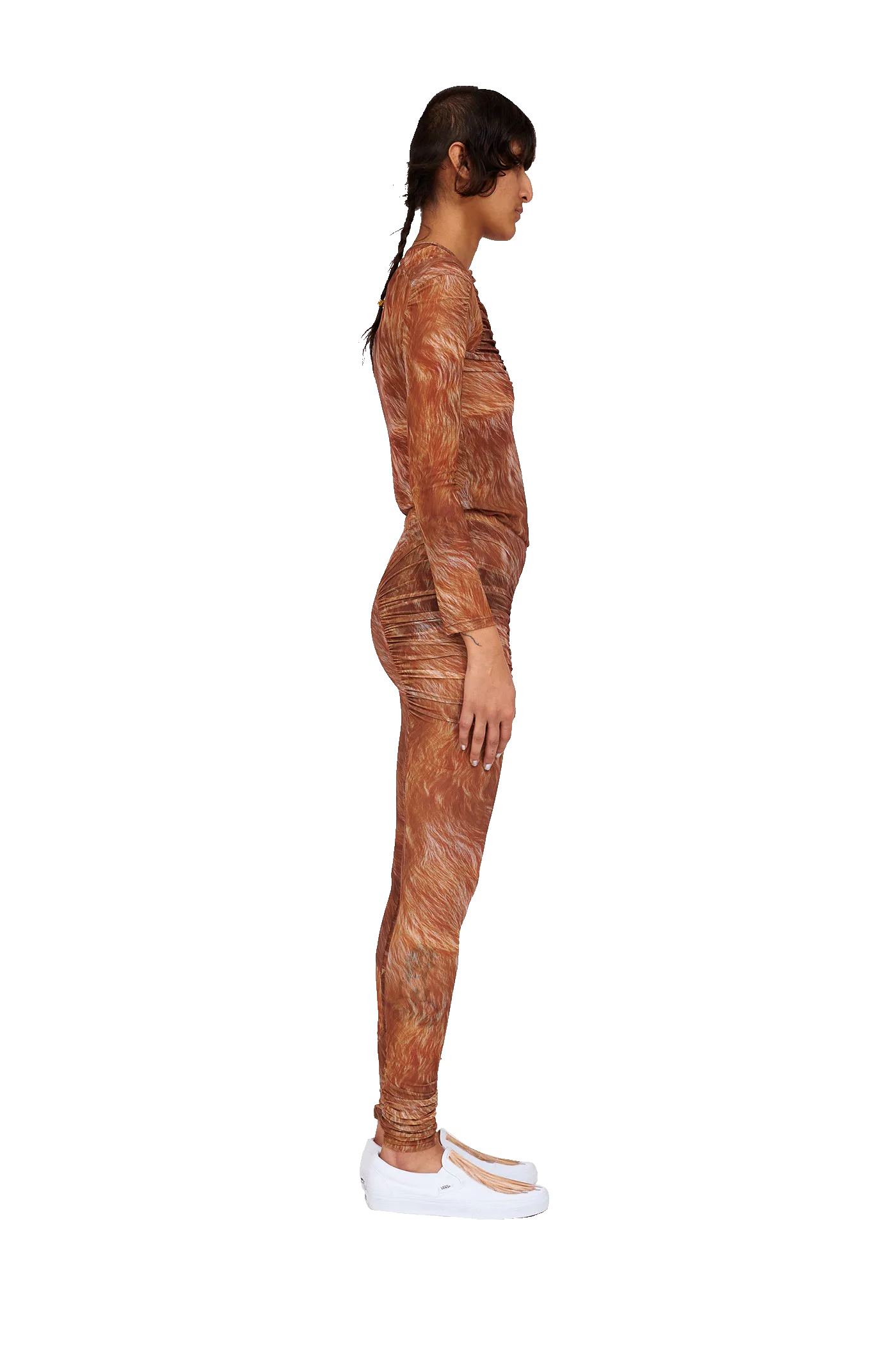 BROWN FUR PURR LEGGING