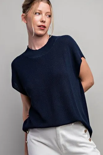 Cap Sleeve Sweater Top