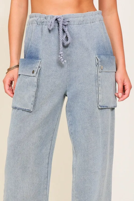 Cargo Drawstring Joggers