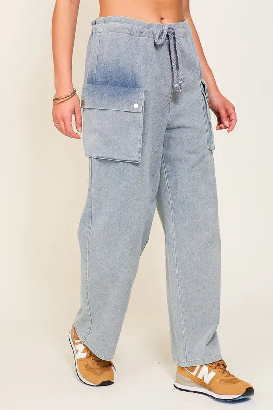 Cargo Drawstring Joggers