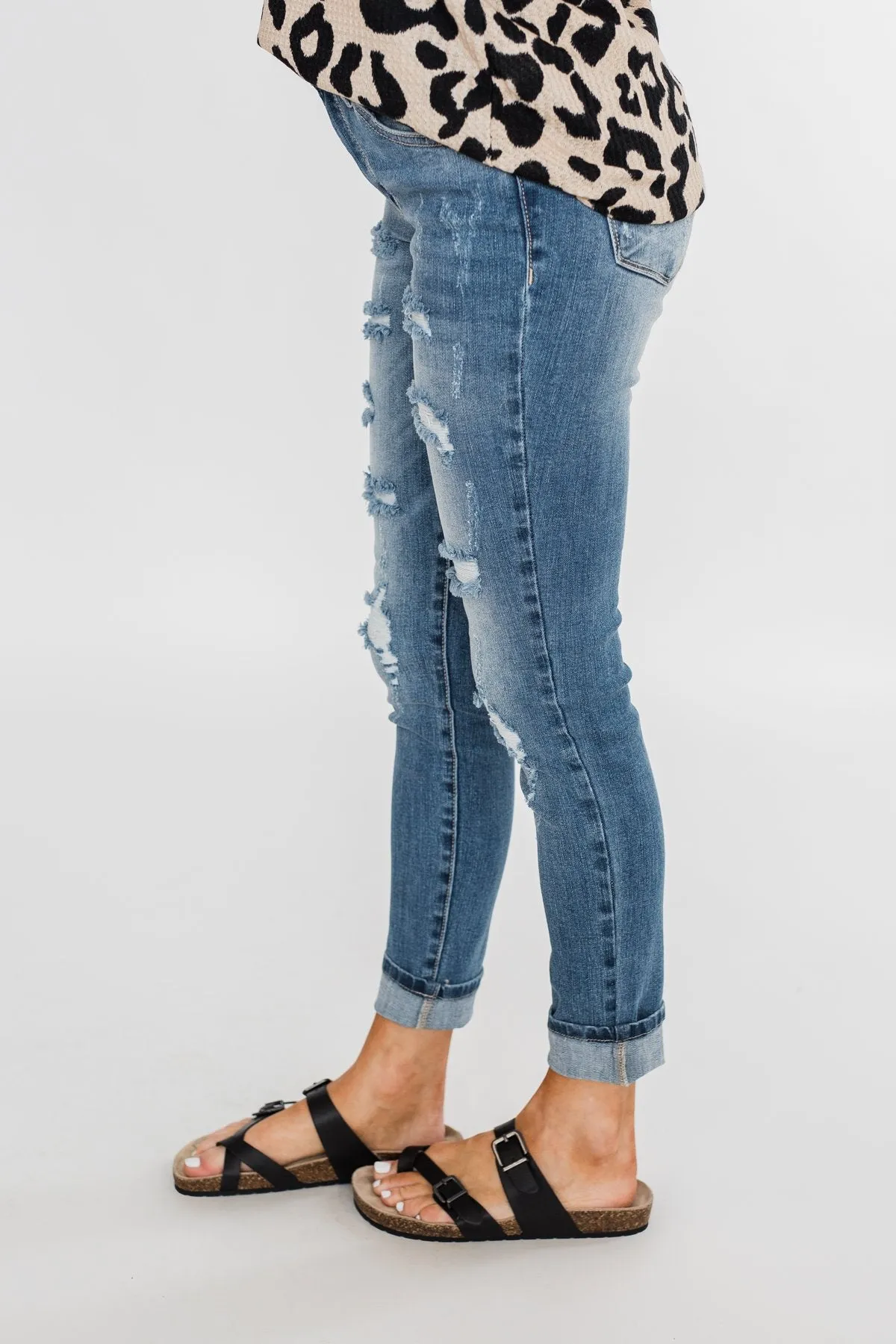 C'est Toi Distressed Skinny Jeans- Amanda Wash