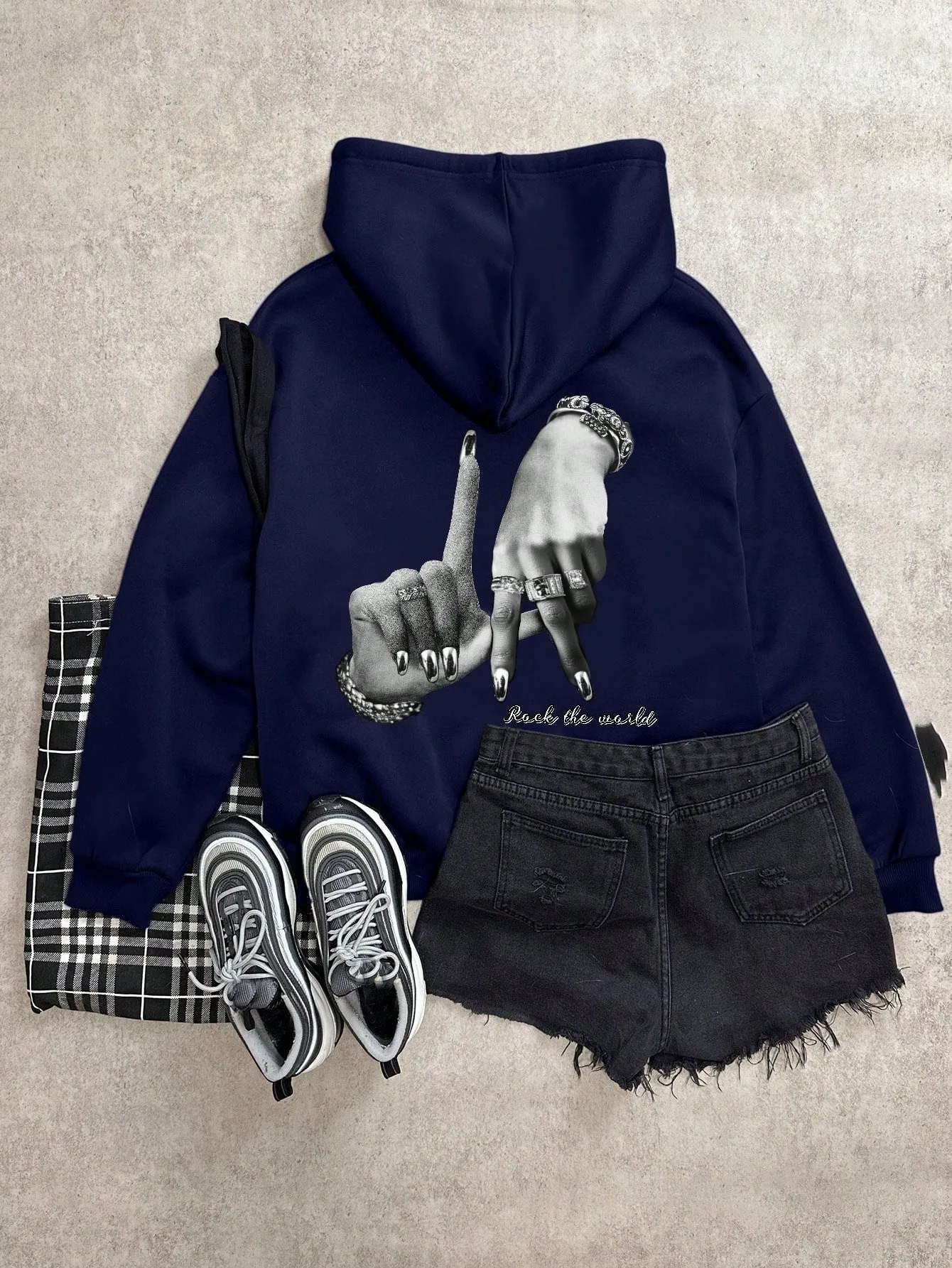 Cherry Vibes Sudadera con Capucha Estilo Casual en